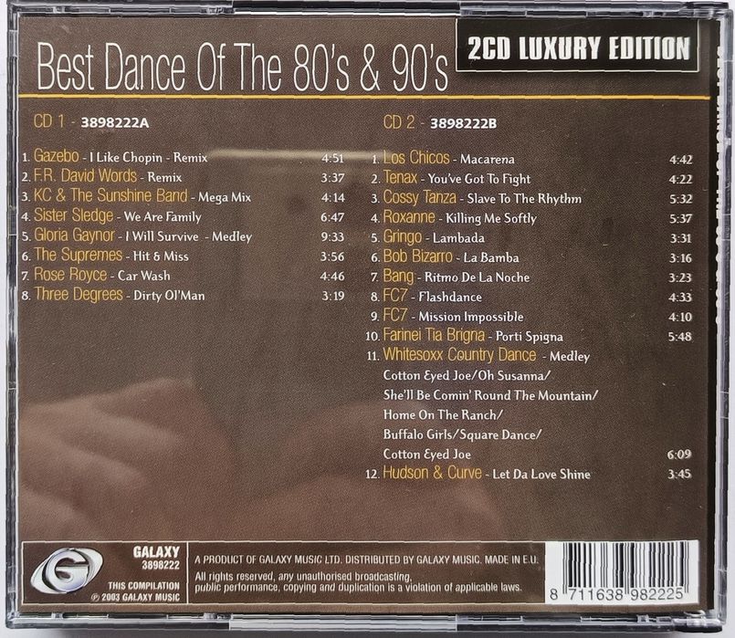 Best Dance Of The 80's & 90's 2CD 2003r Gazebo The Supremes