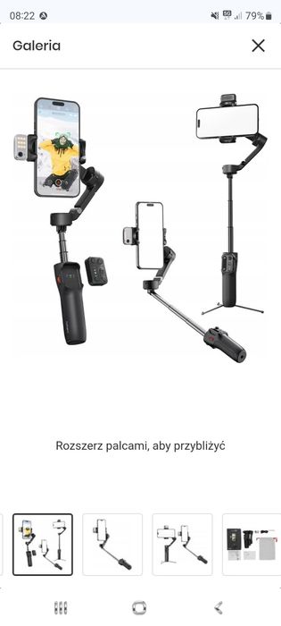 Gimbal ręczny HOHEM iSteady V3 Czarny