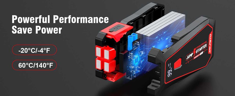 Пусковое устройство бустер для авто Jump Starter X3 20000 мА·ч, 1600A