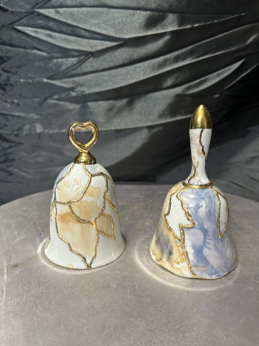 Ceramiczne dzwonki dekoracyjne – zestaw 2 sztuki  1462/25