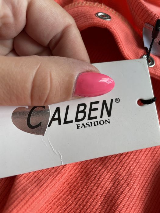 Sukienka pomarańczowa neonowa