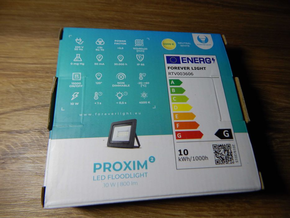 nowy Naświetlacz LED PROXIM II 10W |4500K| IP66 Forever Light 800lm