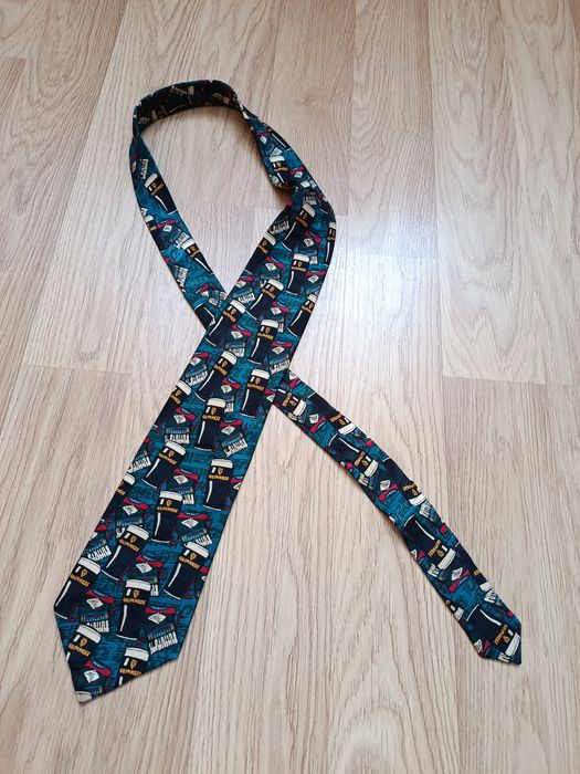 Чоловіча шовкова краватка в принт кухлів пива Guinness