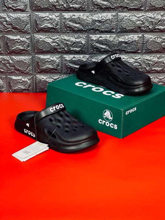 Мужские Крокс черные / Crocs чоловічі чорні / крокси мужские удобные