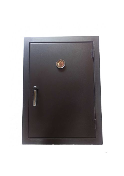 Дверця в коптильню утепленна з термометром, дверца для коптилки в печь