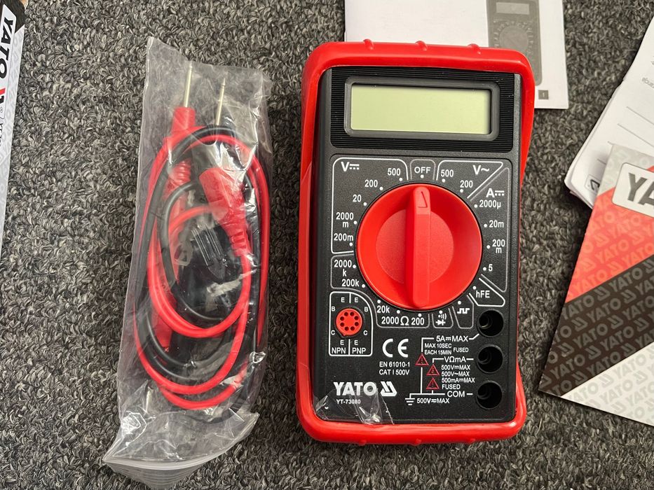 Новый цифровой мультиметр YATO YT-73080 тестер (в упаковке)