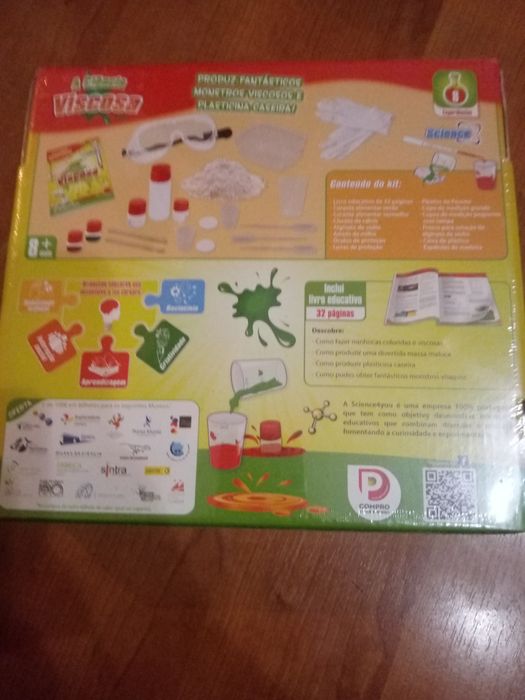 Science4you para fazer massa viscosa e colorida