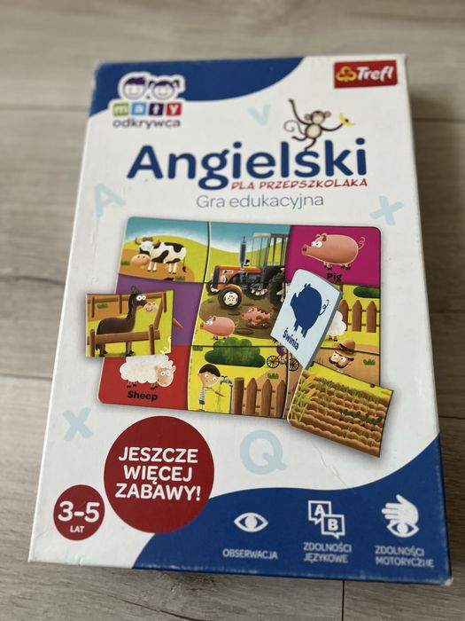 GRA EDUKACYJNA TREFL MAŁY ODKRYWCA Angielski dla przedszkolaka nauka