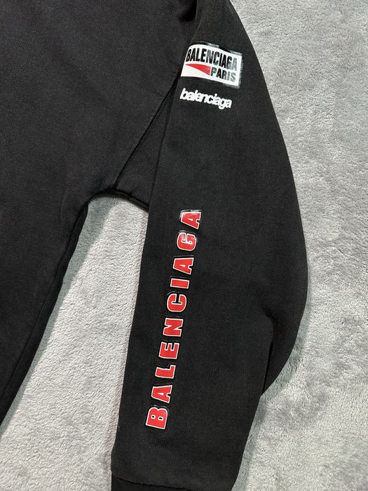 Зип худи balenciaga Sponsor Logos Large Zip-Up Hoodie S M L
