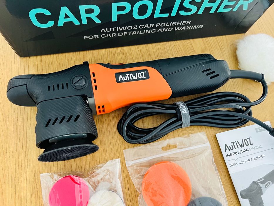 Máquina de Polir Orbital Autiwoz 12mm DA (630W) – Como Nova – Kit Completo
