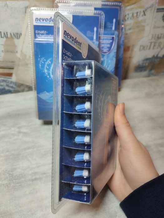 Набір запасних насадок для ультразвукової зубної щітки NEVADENT NZKS 6