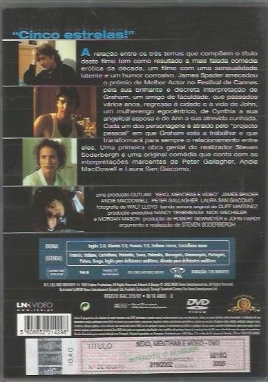 Sexo, Mentiras e Vídeo (1989)