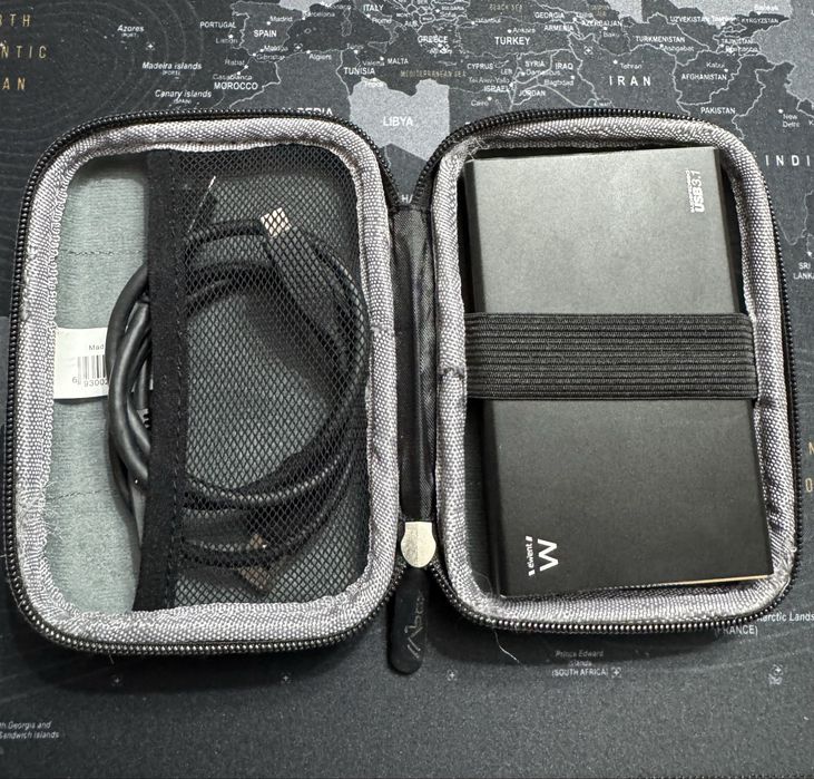 Caixa Disco Externo + Bolsa transporte