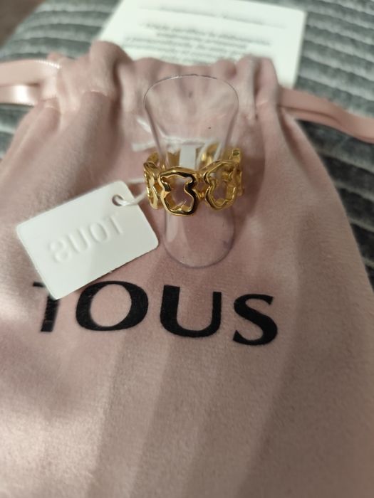 Anel nr 18 dourado tous