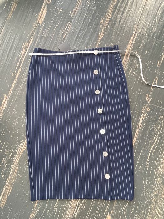 Ralph Lauren original. Юбка карандаш в полоску на пуговицах р М