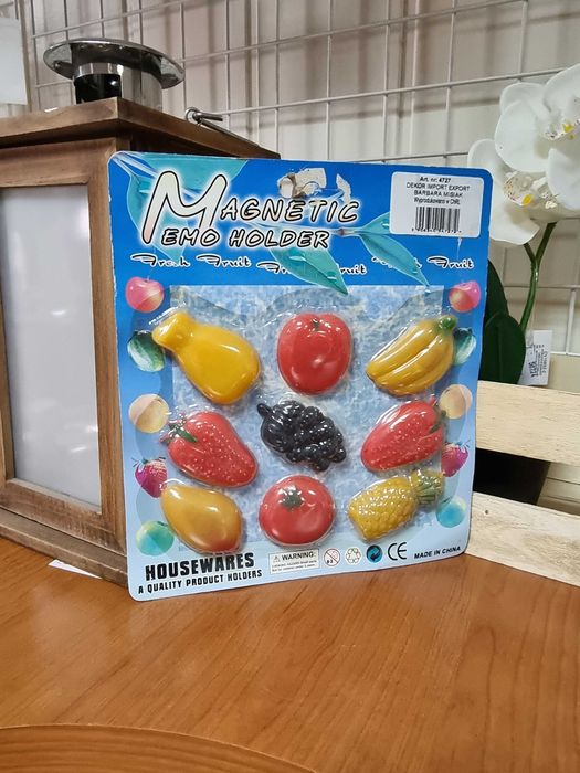 Magnesy na lodówkę owoce kolorowe dekoracje domu magnes