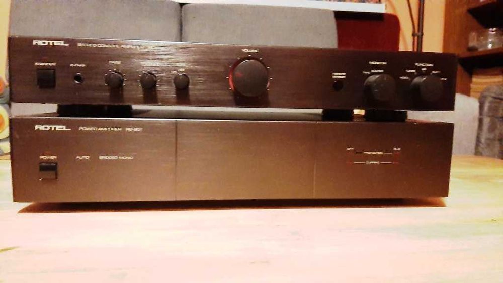 Wzmacniacz stereofoniczny dzielony Hi-Fi pre + mocy Rotel RC972+RB 951
