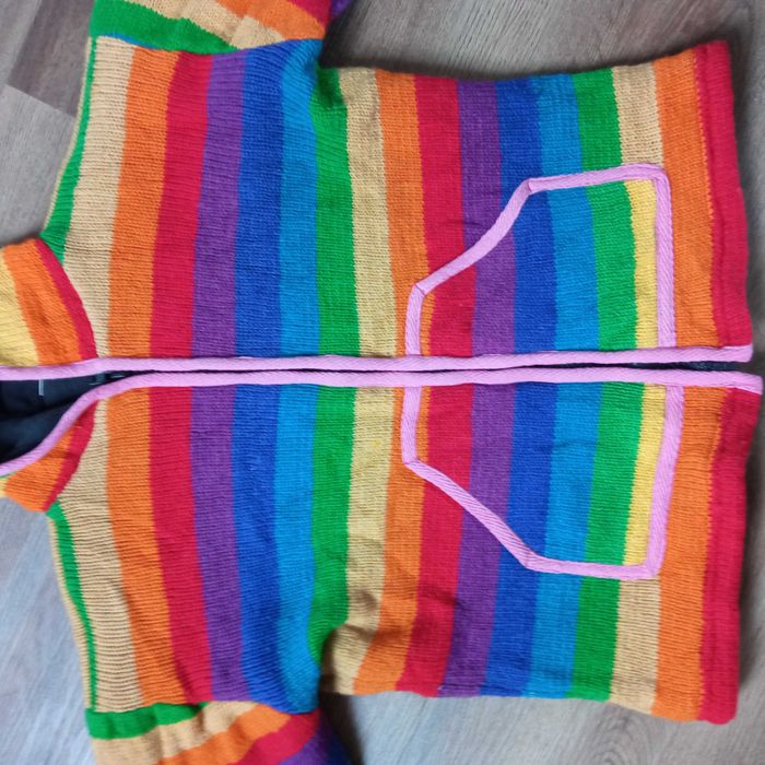 Damska Bluza Wełniana Z Kapturem LGBT Tęczowa / Kolorowa rozmiar M