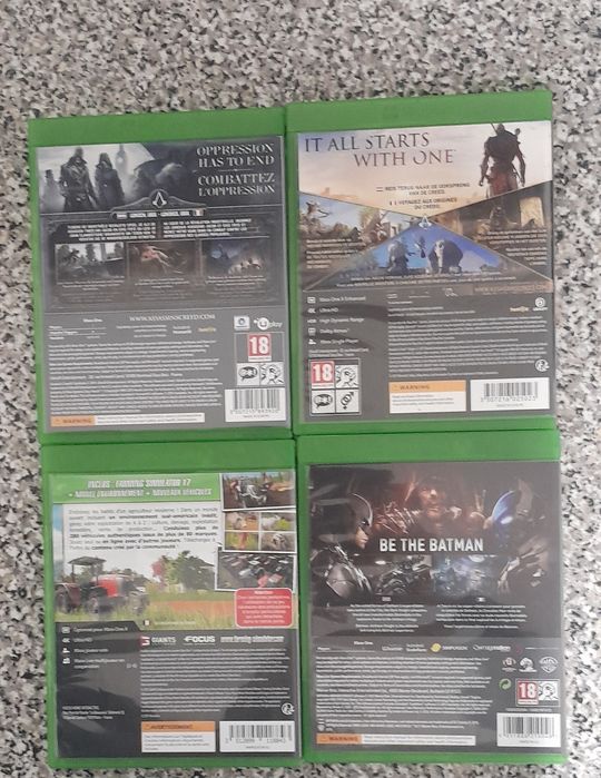Conjunto de 4 jogos Xbox one