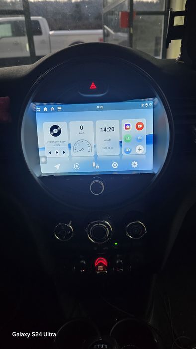 Rádio Mini F55 F56 Android 14 (Novo)