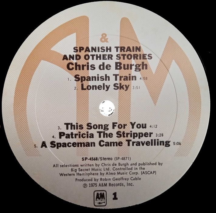 Chris de Burgh	- - - - -	Spanish Train And Other Stories	- - - - -	LP