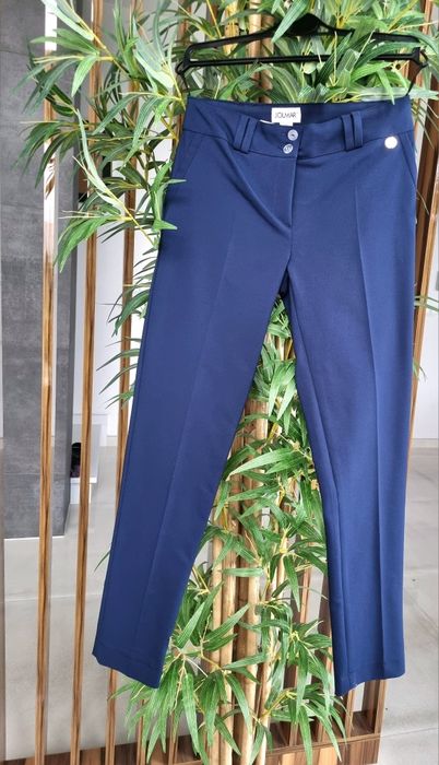 Spodnie granat rozm S 36 na kant