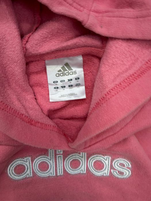 Bluza Adidas Big Log Różowa Y2K  Size: L 60x57 cm Długość x Szerokość