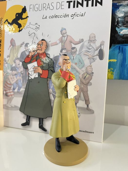 Figura Tintin Moulinsart – Coronel Sponsz – Coleção Oficial