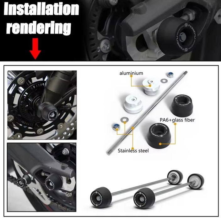 Крашпеды, защита BMW S1000R, M1000R, Evotech, защита, курки