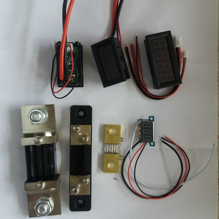 Вольтамперметр цифровой 500В  10А 30А 50А 100А двунаправленный, крокод