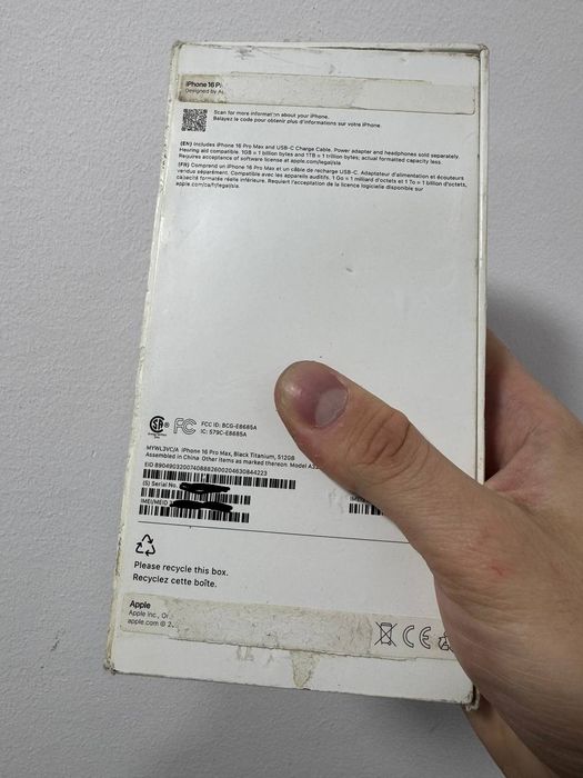 iPhone 16 Pro Max Black Titanium 512 iCloud