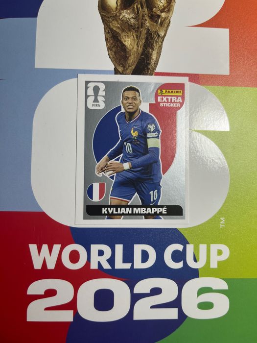 Mbappe silver extra sticker panini