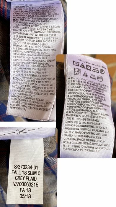 Сорочка Gap оригінал у клітинку міцна М-L