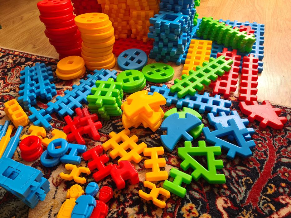 Klocki konstrukcyjne wafle Marioinex – 247 el.