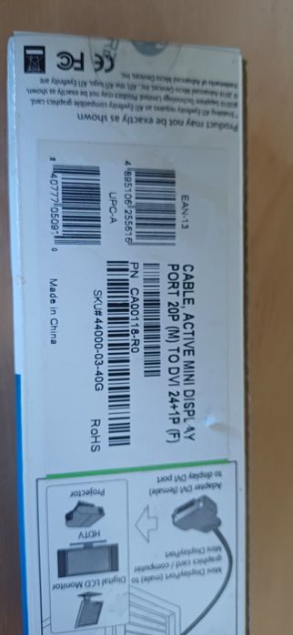 Unitek adapter mini DisplayPort na Dvi-Ż Sapphire
