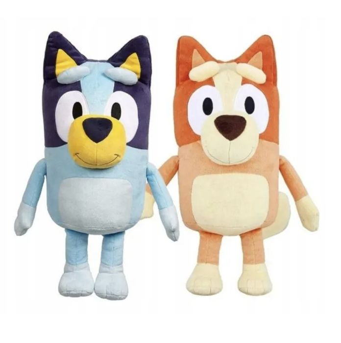 BINGO i BLUEY 40cm Zestaw Maskotka  Pluszak Zabawka PRZYTULANKA BLUEY
