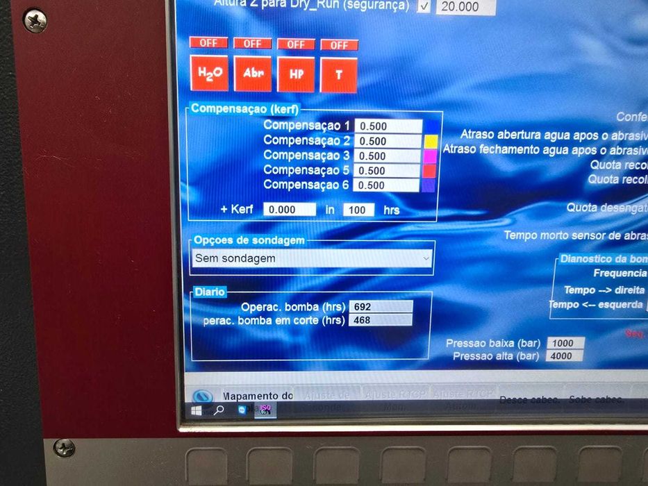 Máquina CNC Corte Jato de Água