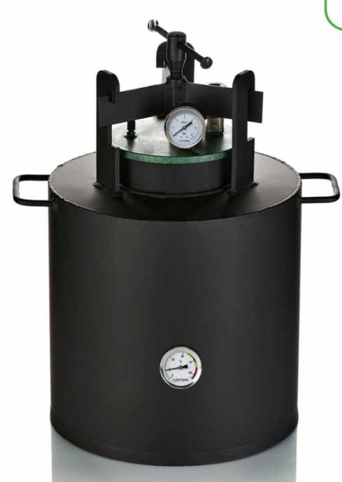 Газовий атоклав з гвинтовою фіксацією на 16 баночок фірми УТЕХО!