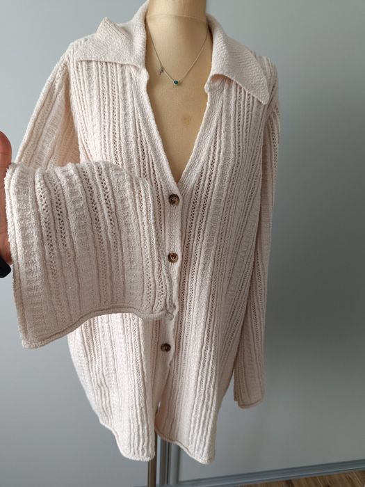 Sweter kardigan z kołnierzem Next r 50 52