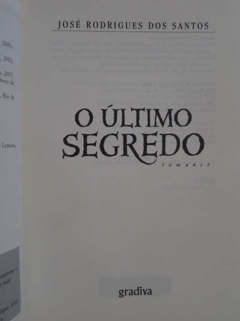 O Último Segredo de José Rodrigues dos Santos