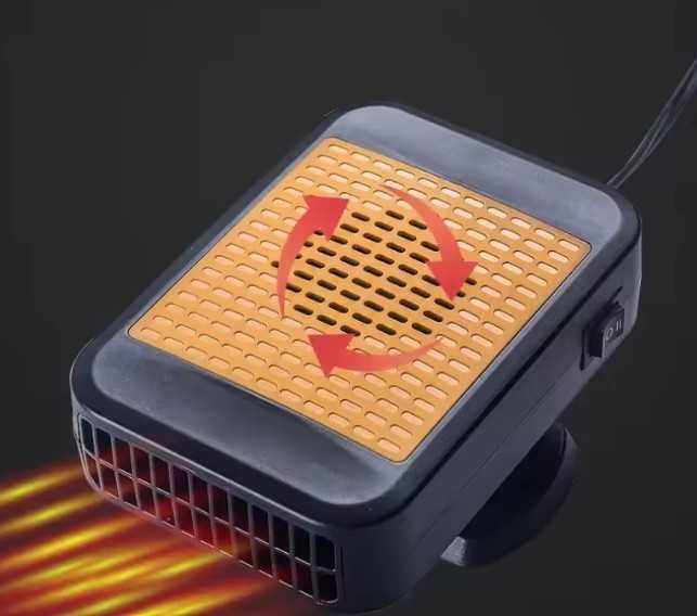 Desembaciador de para-brisas com 200W de potência e alimentação de 12V.