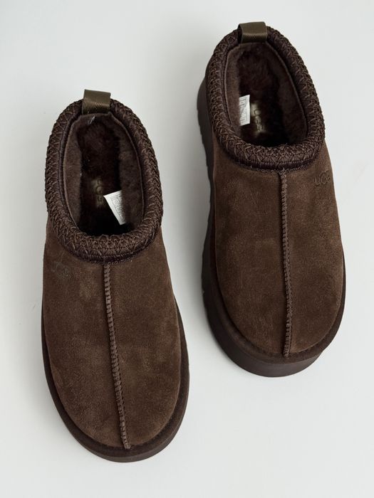 Уггі аг UGG tasman platform chocolate угі зимові на хутрі таз   Угі