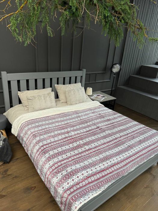 Суперціна до свят! Велюровий плед на овчині на подарок на еко овчине