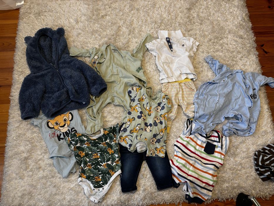 Paczka ubranek dziecięcych, rozmiar 68 - 94 szt., stan bardzo dobry
