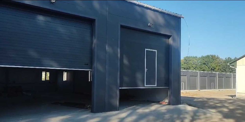 Промислові секційні гаражні ворота автоматизовані (працюємо з ПДВ)