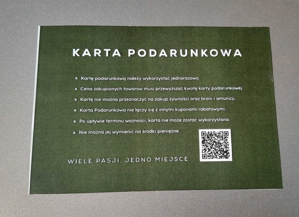 Voucher karta podarunkowa do sklepu KOLBA taniej