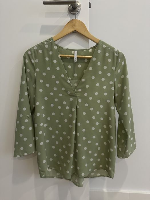 Camisa Tiffosi verde e branca, tamanho XS (NOVA)