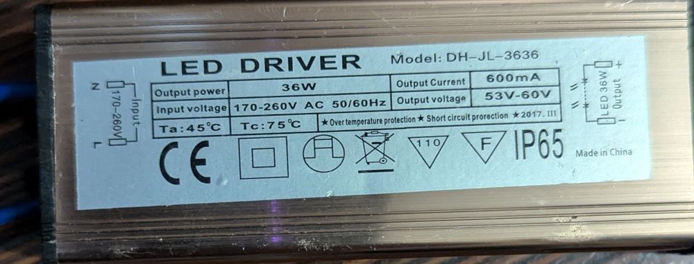 Драйвер для LED панелей