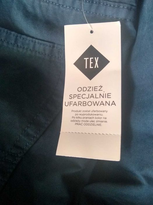 Granatowe spodnie męskie, TEX, rozmiar 46