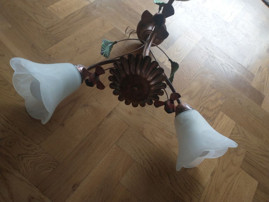 Żyrandol z kloszami